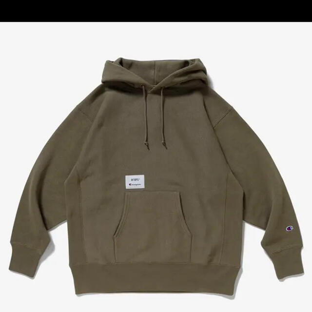 sサイズ champion x WTAPS HOODED OLIVE