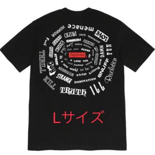 シュプリーム(Supreme)のSupreme spiral tee シュプリーム スパイラル L 黒(Tシャツ/カットソー(半袖/袖なし))