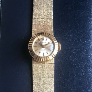 ロレックス(ROLEX)のロレックス カメレオンオリジナル18kゴールドベルトオーキッド松嶋菜々子(腕時計)