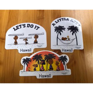 ピーナッツ(PEANUTS)のHAWAII スヌーピー 日焼け　ステッカー(シール)