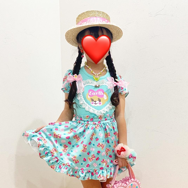 EARTHMAGIC(アースマジック)の新品❤2点 キッズ/ベビー/マタニティのキッズ服女の子用(90cm~)(スカート)の商品写真