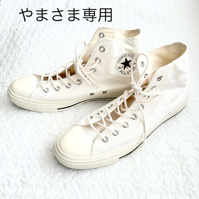 靴/シューズ【未使用】MHL. × CONVERSE ハイカットスニーカー　White