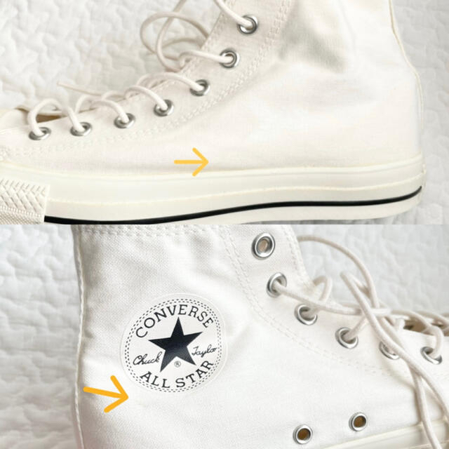 MARGARET HOWELL(マーガレットハウエル)の【未使用】MHL. × CONVERSE ハイカットスニーカー　White メンズの靴/シューズ(スニーカー)の商品写真