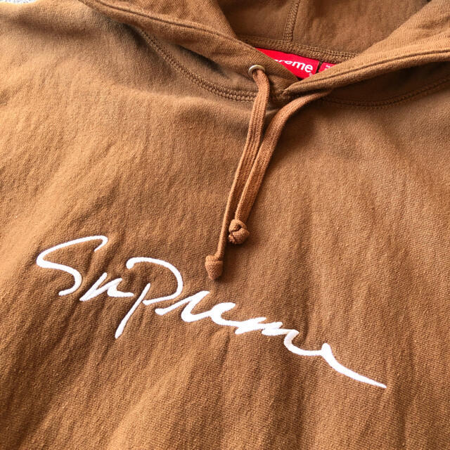 Supreme Classic Script Hooded Brown L