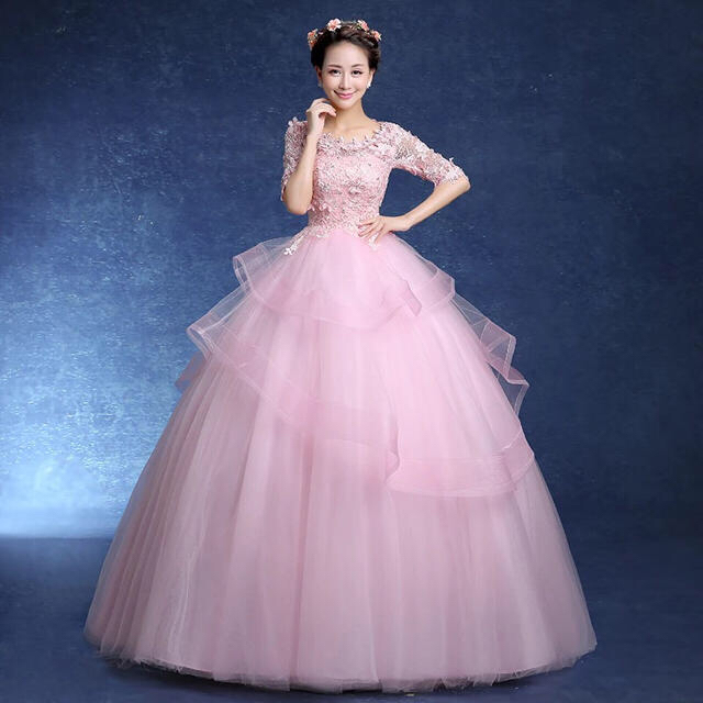 新品❤️花嫁 カラードレス ピンクドレス | フリマアプリ ラクマ