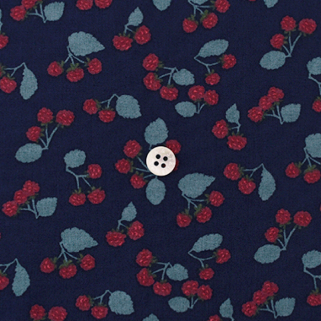 トモタケ　プリントの布　「ラズベリー」2m ハンドメイドの素材/材料(生地/糸)の商品写真
