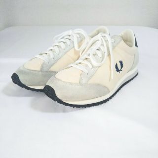 フレッドペリー(FRED PERRY)のFRED PERRY / VINSON NYLON WHITE / 23(スニーカー)