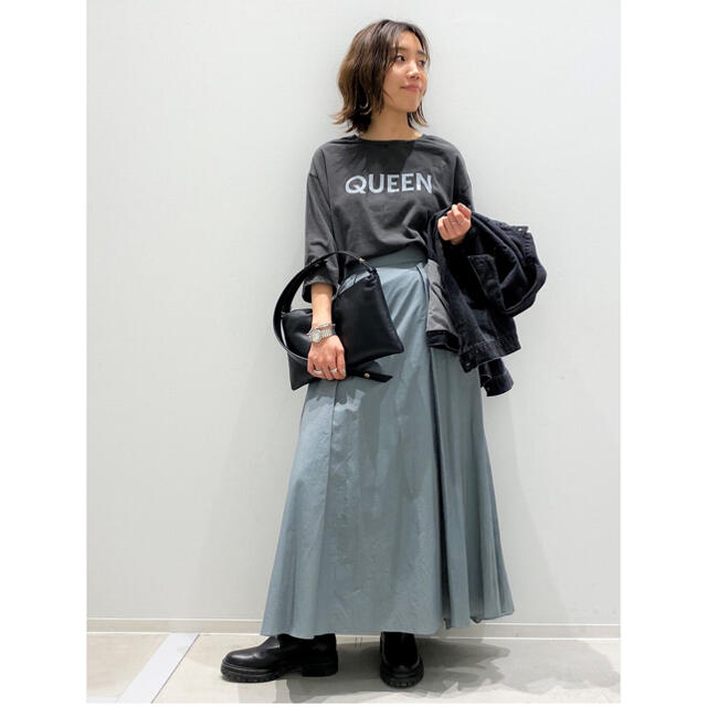 アパルトモン HAVEL studio Flare Skirt カーキ セージ 1