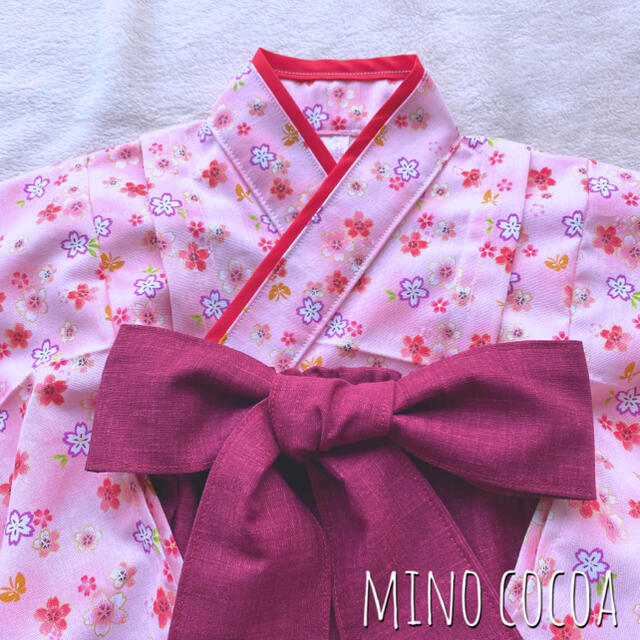 handmade baby HAKAMA 80-90cm キッズ/ベビー/マタニティのベビー服(~85cm)(和服/着物)の商品写真