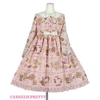 アンジェリックプリティー(Angelic Pretty)のCream Cookie Collectionワンピース　ピンク(ひざ丈ワンピース)