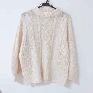 グレイル(GRL)の美品＊GRL＊ケーブルニット(ニット/セーター)