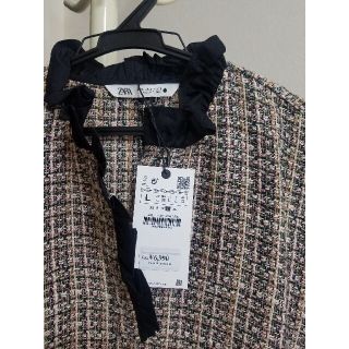 ザラ(ZARA)の【新品】ZARAミニチュア丈ワンピース(ひざ丈ワンピース)