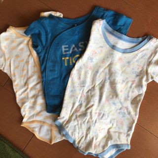 ベビーギャップ(babyGAP)の80.90 男の子　肌着　半袖　ロンパース (肌着/下着)