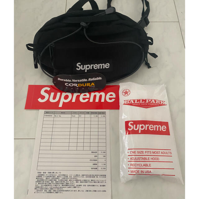 【新品未使用！正規品！】supremewaistbagシュプリームバック20aw