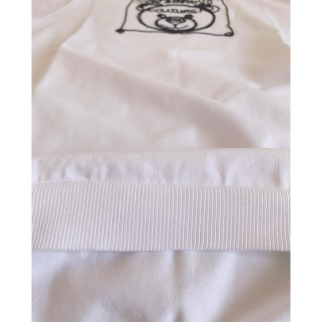 MOSCHINO(モスキーノ)の【新作】モスキーノ　ベア刺繍カットソーTシャツ　ホワイト　14 レディースのトップス(Tシャツ(半袖/袖なし))の商品写真