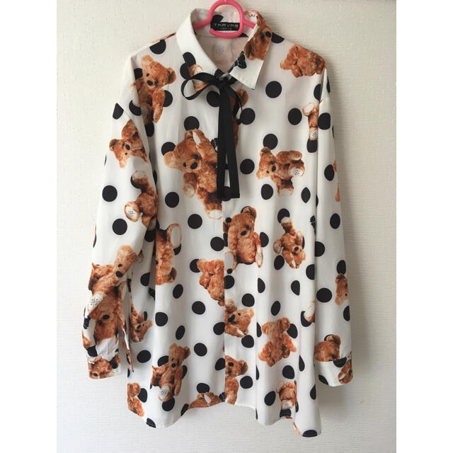 MILKBOY(ミルクボーイ)のTRAVAS TOKYO Dot bear Shirts クマ リボンシャツ レディースのトップス(シャツ/ブラウス(長袖/七分))の商品写真