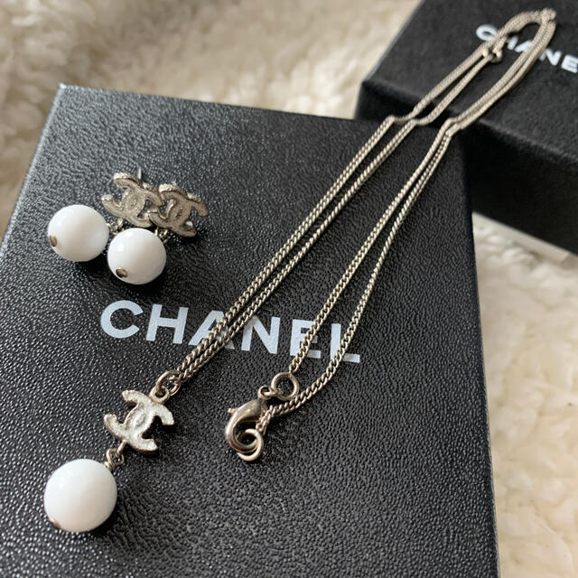 CHANELネックレス＆ピアスセット