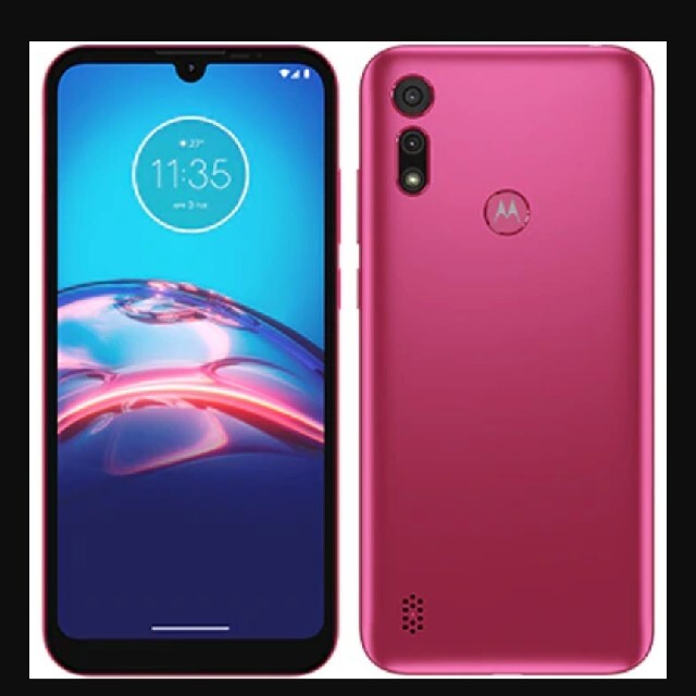 Motorola(モトローラ)のmoto e6s 2GB　32GB エレキピンク スマホ/家電/カメラのスマートフォン/携帯電話(スマートフォン本体)の商品写真