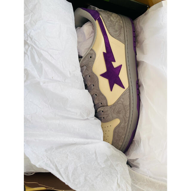 国内外の人気! COURT BAPE - APE BATHING A STA PURPLE" GRAY/LOYAL "MIST スニーカー