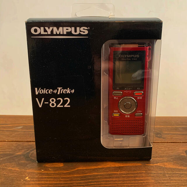 OLYMPUS(オリンパス)の【美品】OLYMPUS V-822 RED オリンパス　ボイストレック スマホ/家電/カメラのオーディオ機器(ポータブルプレーヤー)の商品写真