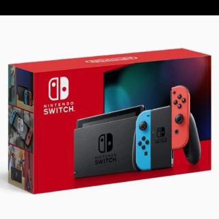 Nintendo Switch ネオンブルー/(R) ネオ新型2月20日購入(家庭用ゲーム機本体)