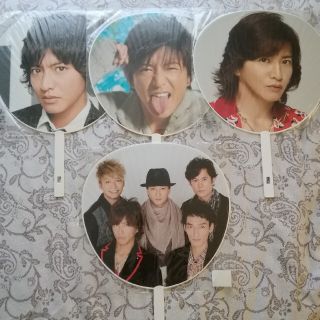 スマップ(SMAP)の木村拓哉 うちわ ３種　&　SMAP うちわ １種(アイドルグッズ)