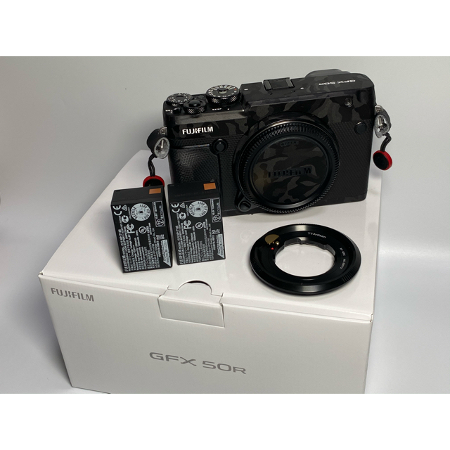 高質 富士フイルム マウントアダプター、予備バッテリー付き GFX50R ...