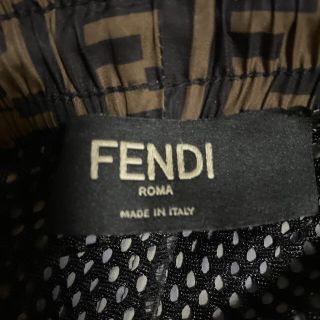 激レア 美品★FENDI フェンディ 総柄 シルク100％ イージーパンツ