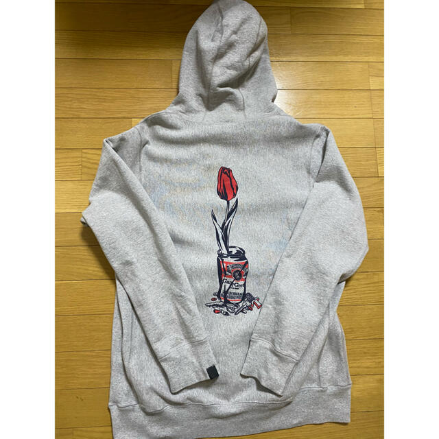 verdy wasted youth hoodie L パーカー grey