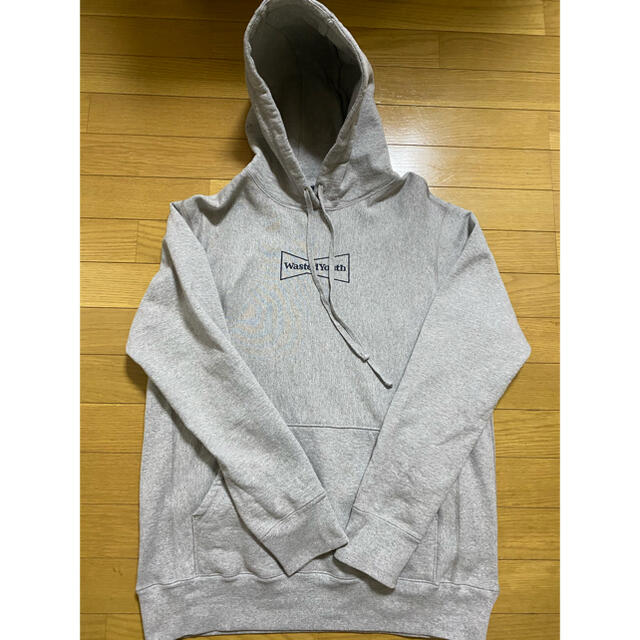 verdy wasted youth hoodie L パーカー grey