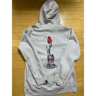 ジーディーシー(GDC)のverdy wasted youth hoodie L パーカー grey(パーカー)