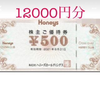 ハニーズ(HONEYS)のハニーズ株主優待券(ショッピング)