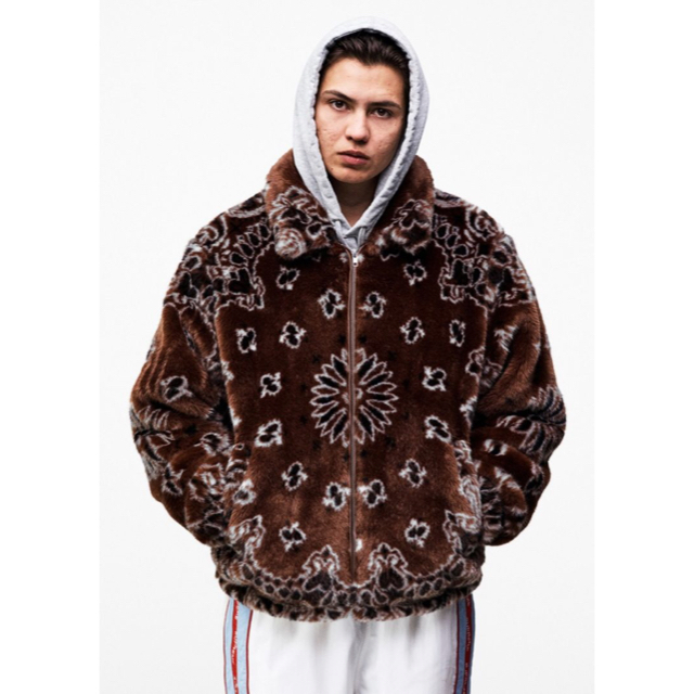 supreme Bandana Faux Fur Bomber Jacket M