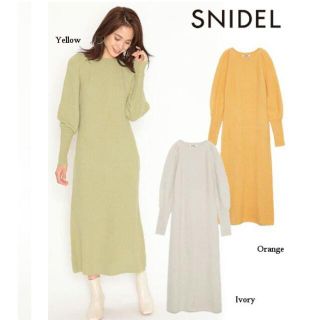 スナイデル(SNIDEL)のsnidel ☆今期完売☆ ロングワンピース ☆ライトグリーン(ロングワンピース/マキシワンピース)