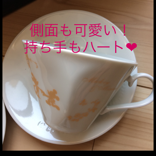 新品！定価8470円有田焼ディズニーティーカップ＆ソーサー2客！ハートデザイン！ 2