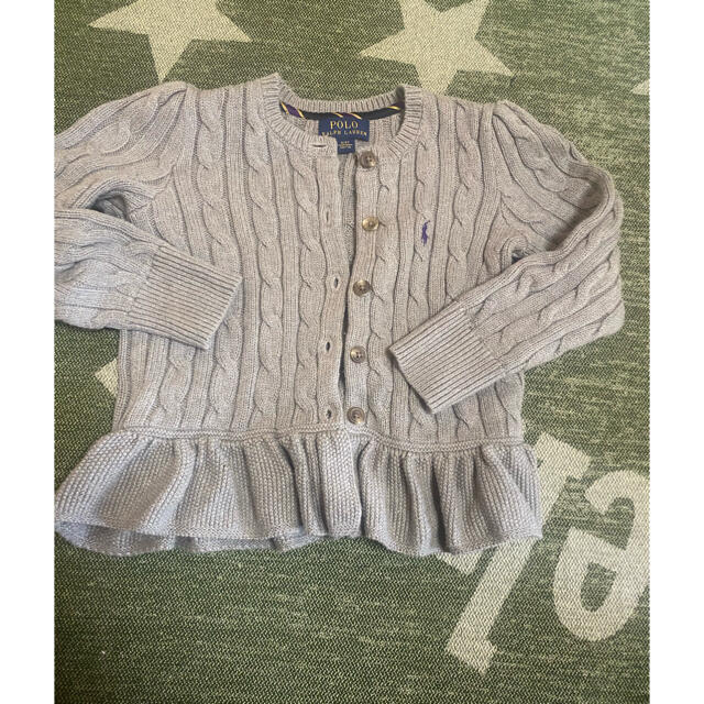 POLO RALPH LAUREN(ポロラルフローレン)のラルフカーディガン110 キッズ/ベビー/マタニティのキッズ服女の子用(90cm~)(カーディガン)の商品写真