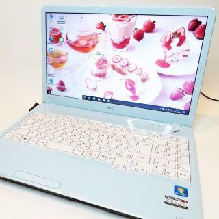 エヌイーシー(NEC)の【超綺麗なエアリーブルー】NEC/LaVie/ノートパソコン/すぐに使える(ノートPC)