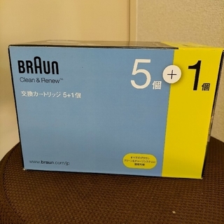 ブラウン(BRAUN)のブラウン Braun　洗浄液カートリッジCCR5CR+1（6個入）1箱(その他)