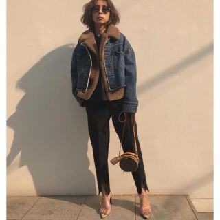 アメリヴィンテージ(Ameri VINTAGE)の週末限定値下げ☆mouton layered denim jacket(Gジャン/デニムジャケット)