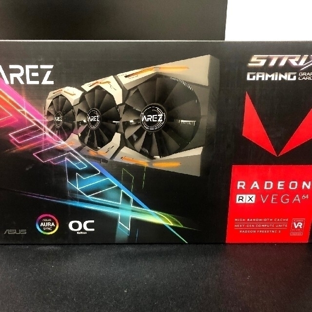 ASUS(エイスース)の【放熱加工済】ASUS Arez Strix Radeon Rx Vega 64 スマホ/家電/カメラのPC/タブレット(PCパーツ)の商品写真