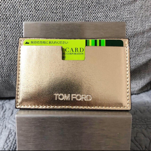 TOM  FORD 名刺入れ カードケース 定期入れ ゴールド トムフォード