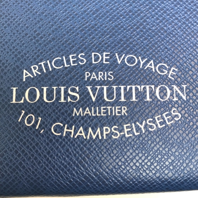 ルイヴィトン LOUIS VUITTON ポシェット ヴォワヤージュ MM M30399 タイガ クラッチバッグ ポーチ セカンドバッグ タイガレザー コバルト ブルー 美品