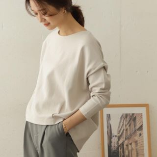 アーバンリサーチドアーズ(URBAN RESEARCH DOORS)の新品☆アーバンリサーチドアーズ　バックタックプルオーバー　☆アイボリー(Tシャツ(長袖/七分))