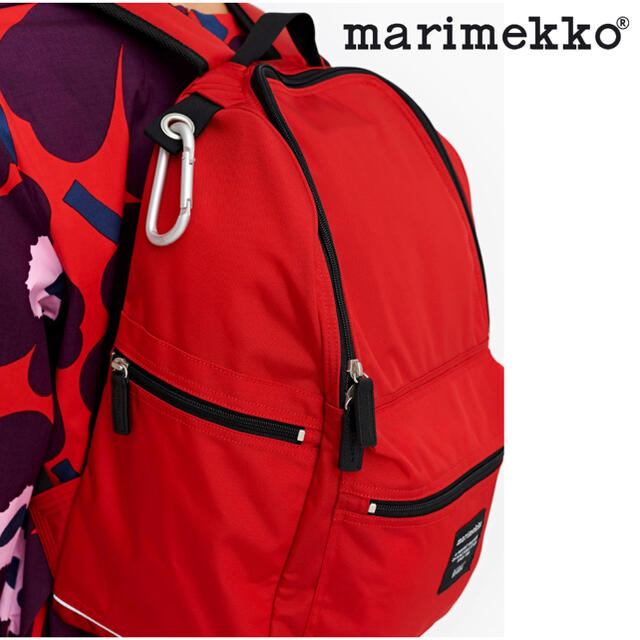 marimekko(マリメッコ)のよこ様専用【新品未使用】マリメッコ/ Buddy バックパック レッド レディースのバッグ(リュック/バックパック)の商品写真