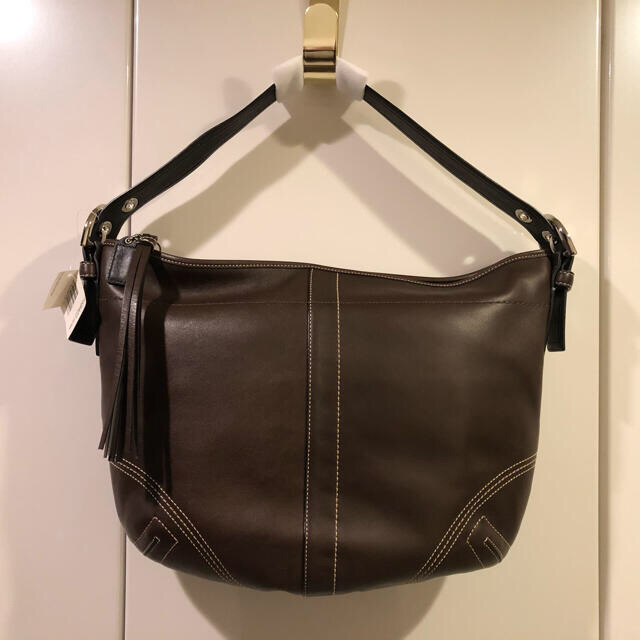 【未使用タグ付き】COACH コーチ ショルダーバッグ レザー 茶バッグ