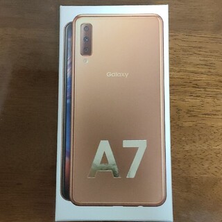 ギャラクシー(Galaxy)のGalaxy A7 ゴールド 64 GB SIMフリー　楽天　Rakuten(スマートフォン本体)