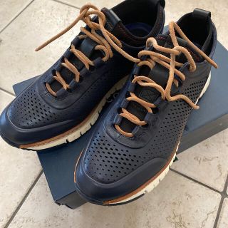 コールハーン(Cole Haan)の未使用　コールハーン　メンズスニーカー　ネイビー　24.5 7 (スニーカー)