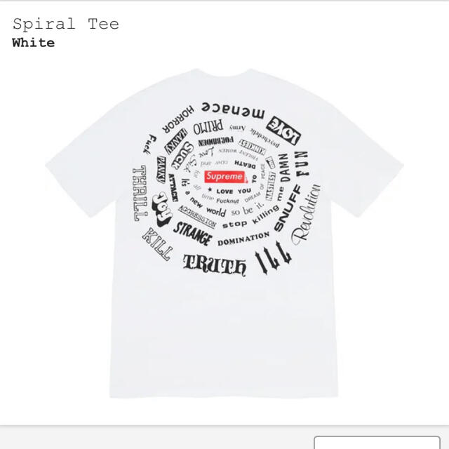 21SS シュプリーム   spiral tee