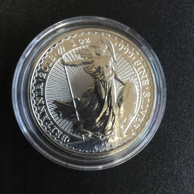 その他純銀貨　silver coin Britannia 2018 1oz .999