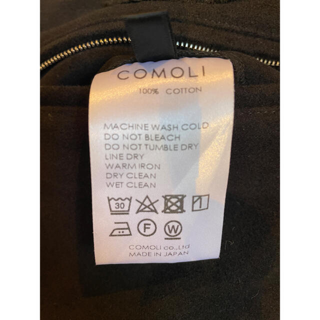 COMOLI 20AW モールスキン ライダーパンツ ブラック サイズ2 コモリ 3